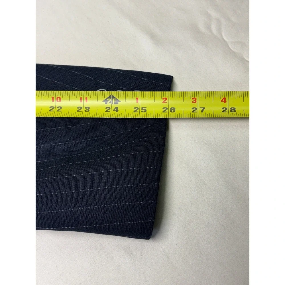 Brooks Brothers Mens 46‎ LG Navy Blue Pinstripe 100% Pure Wool Blazer Suit USA